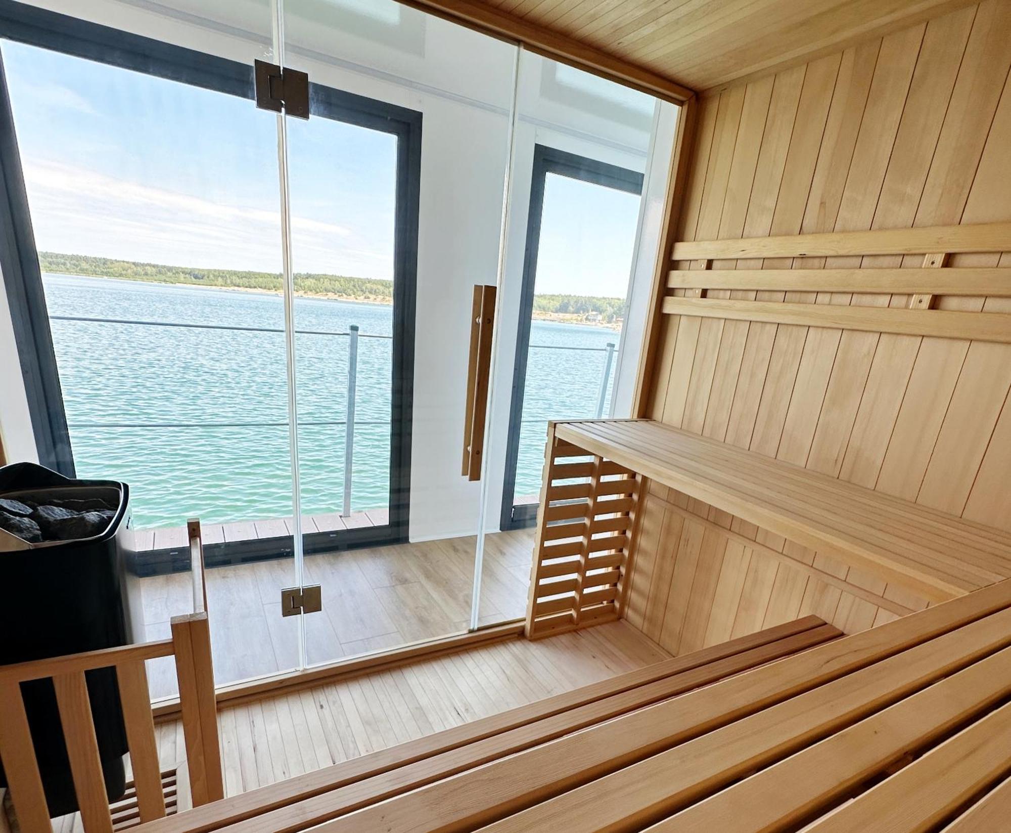 Schwimmendes Ferienhaus Sky Elsterheide Esterno foto