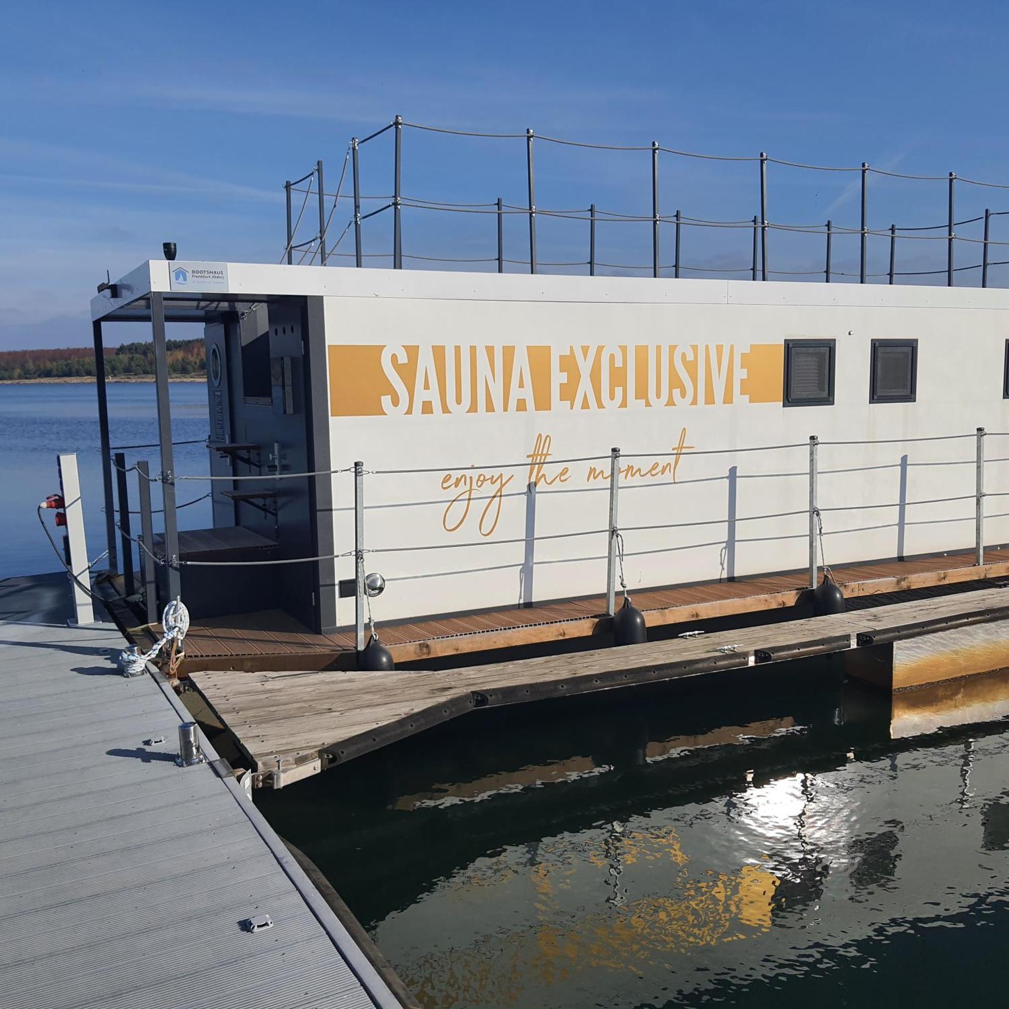 Schwimmendes Ferienhaus Sky Elsterheide Esterno foto